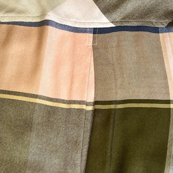 Lucky Brand Women Plaid Button-Up Shirt XL Multi-Color Viscose Modal Casual - Picture 8 of 16